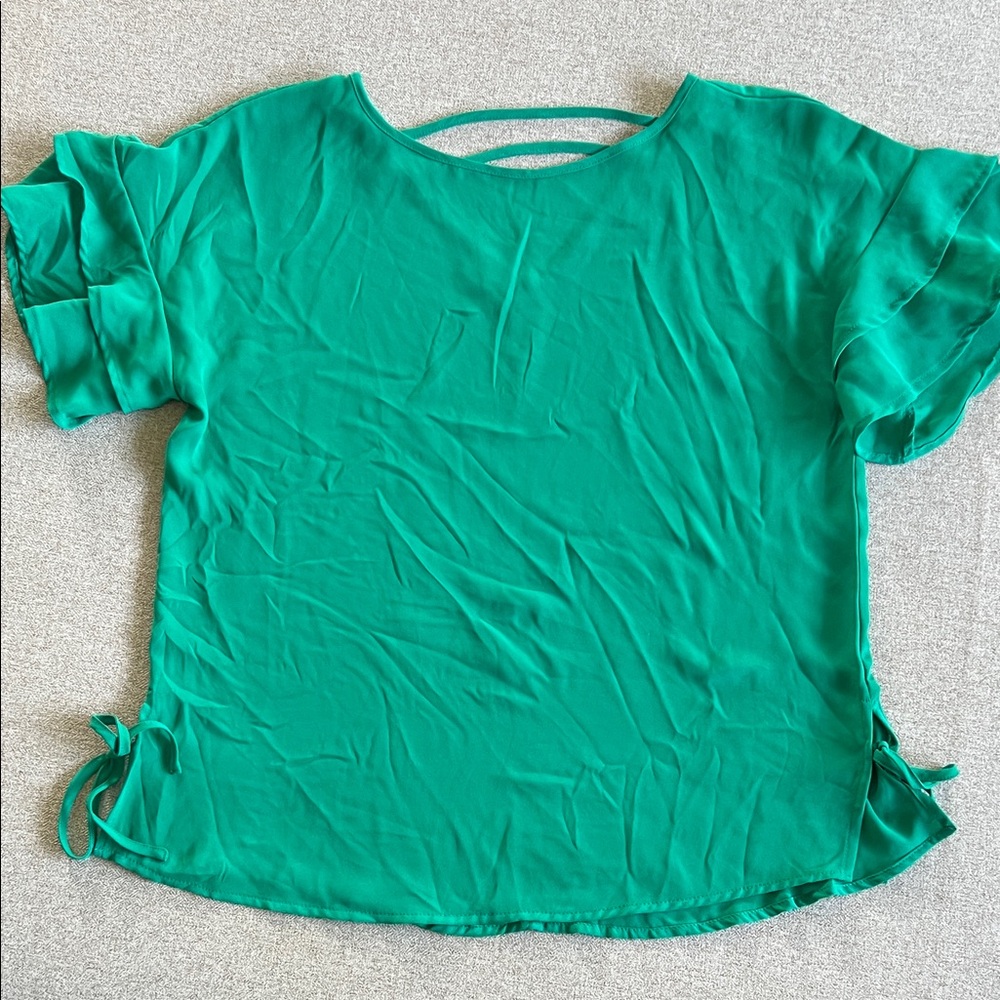 Maurices Vibrant Green Short Sleeve Top